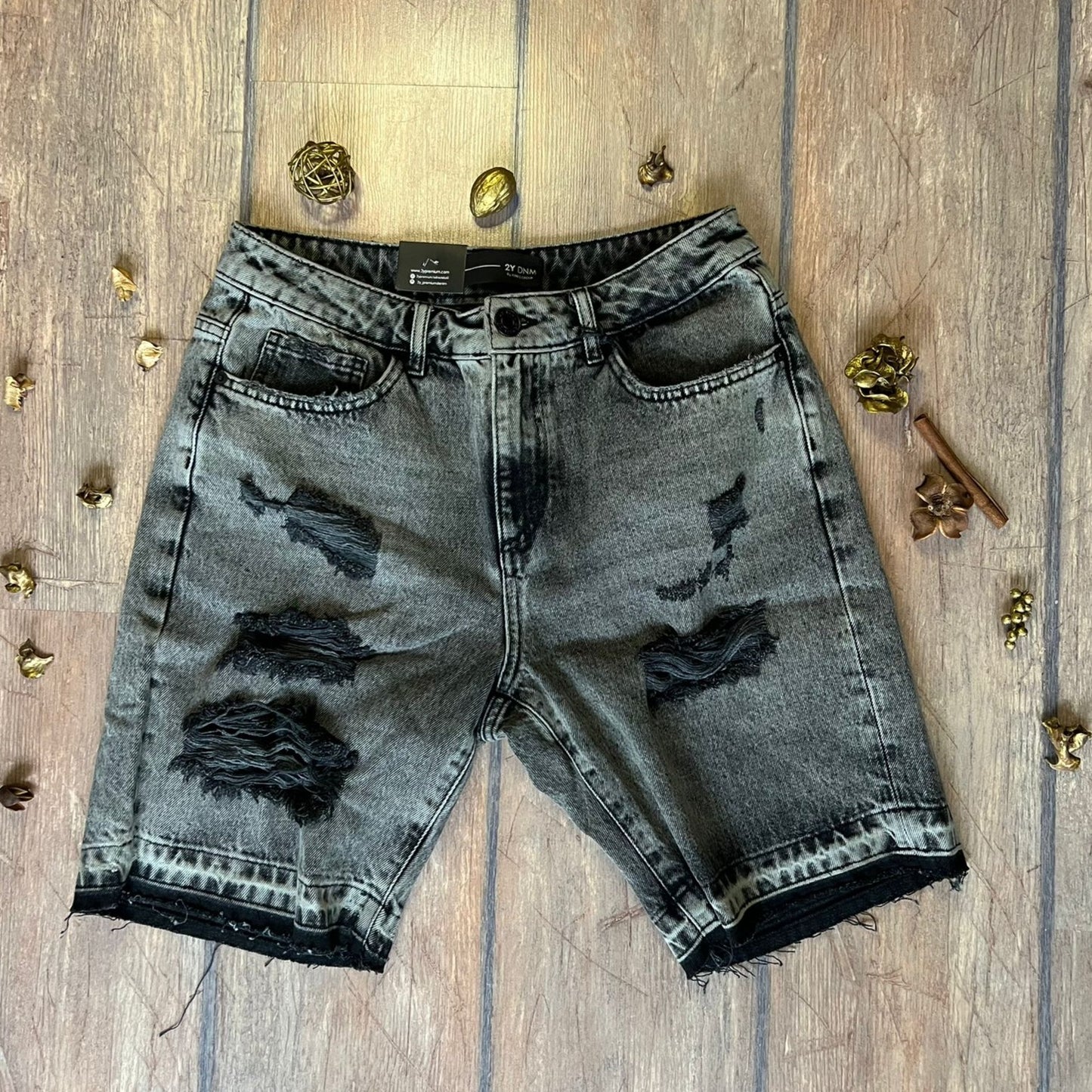 Къси Дънки "All Grey"